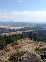 Ciew from top of Spencer Butte in Eugene, Oregon in August 2014