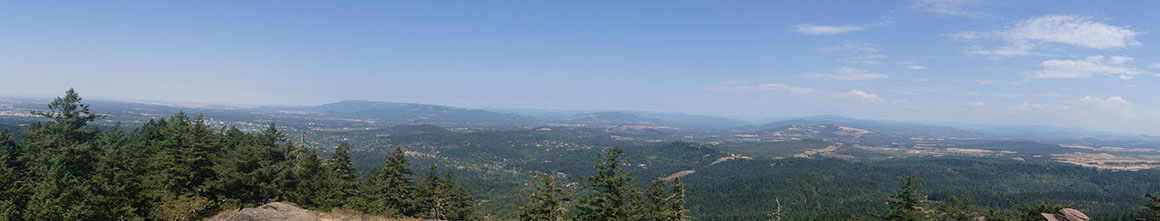 View from the top of Spencer Butte in Eugene, OR in August 2014