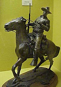 Bronze of 1850s Trooper