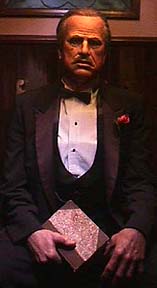 [Marlon Brando as The Godfather]