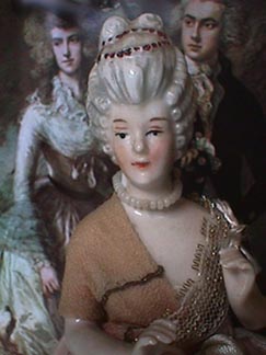 Half doll in the style of Marie Antoinette
