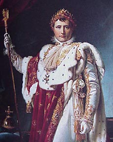 Napoleon in his coronation robes