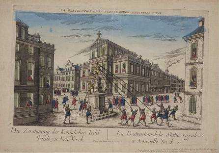 destruction of the statue of George III