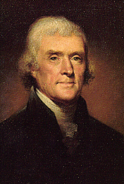 Thomas Jefferson, by Rembrandt Peale (1800)