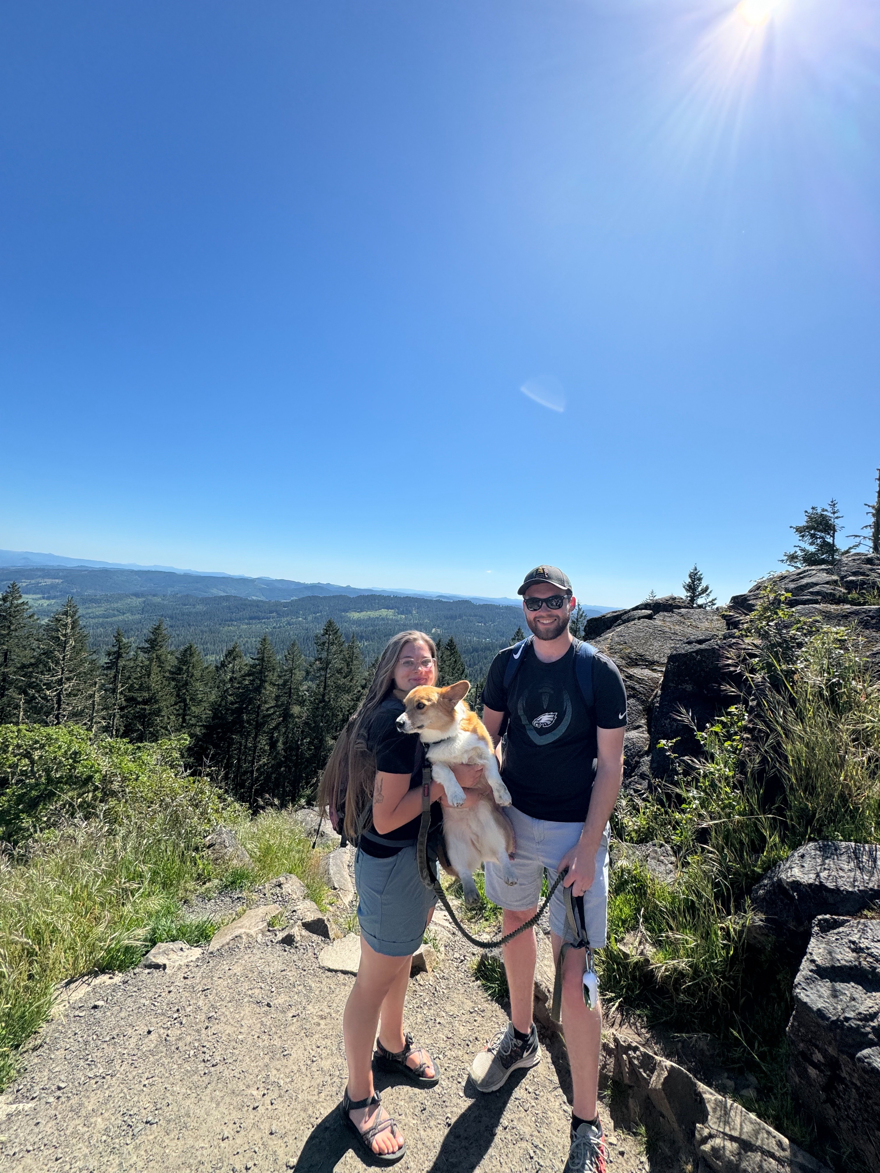 Archie on a hike at Spencer Butte