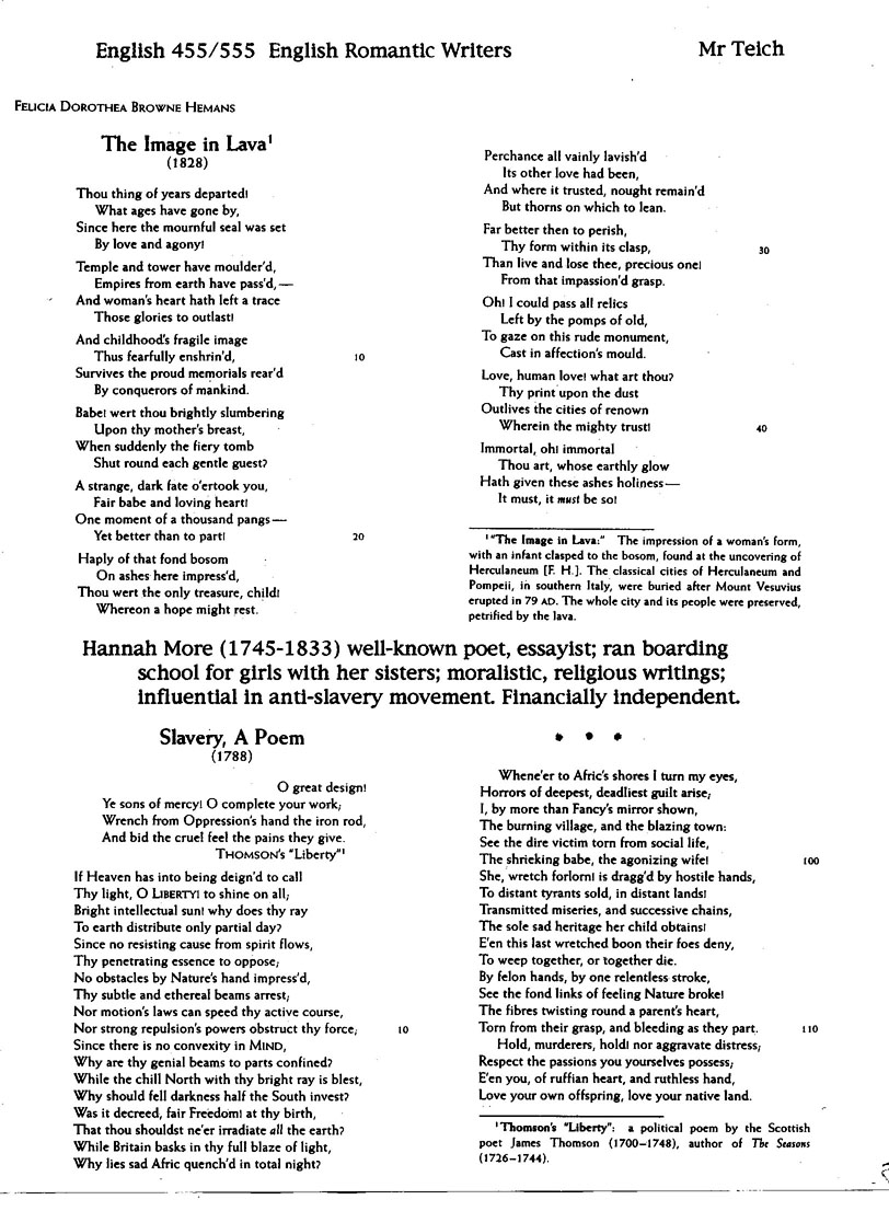 ENG 455 Packet Contents