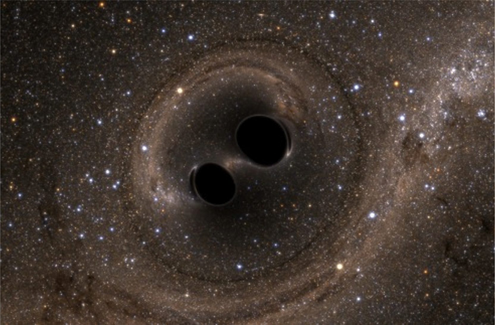 binary black hole merger (simulation)