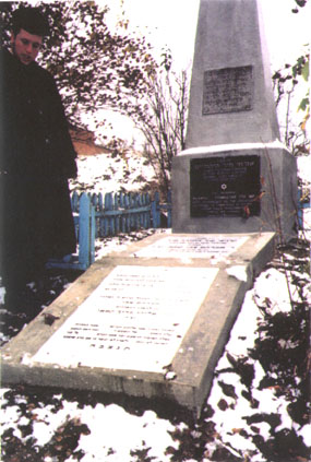 Memorial at mass grave
