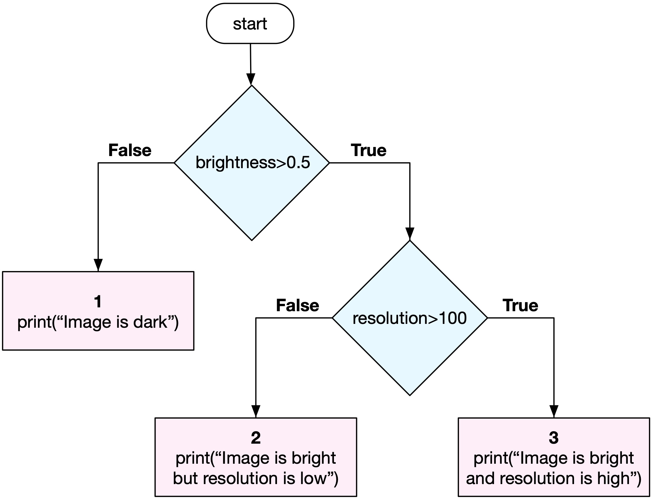 Control diagram of program flow.
