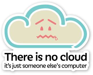 sad cloud with zippered mouth